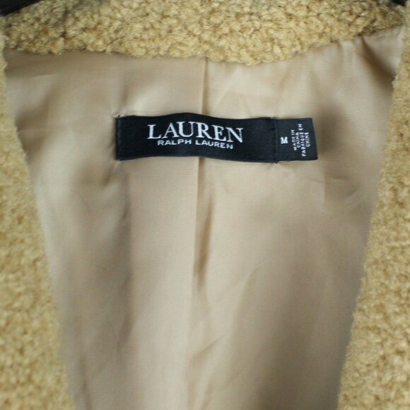 NEW LAUREN RALPH LAUREN Shawl Collar Faux Shearling Coat - Picture 11 of 12